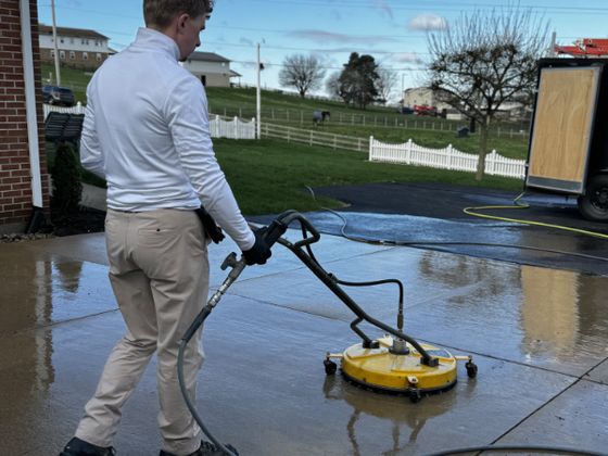 concrete pressure washing