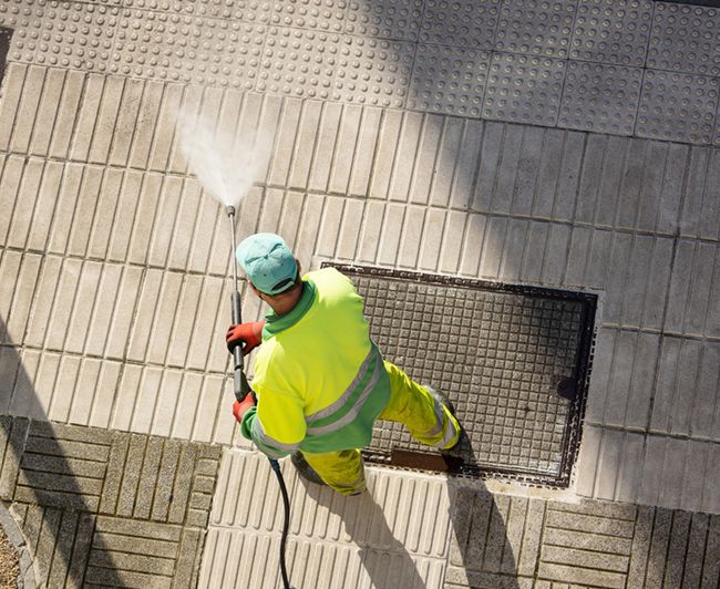 concrete surface pressure washing